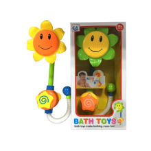 Lindo baño aspersor cabeza girasol juguete baño juguete